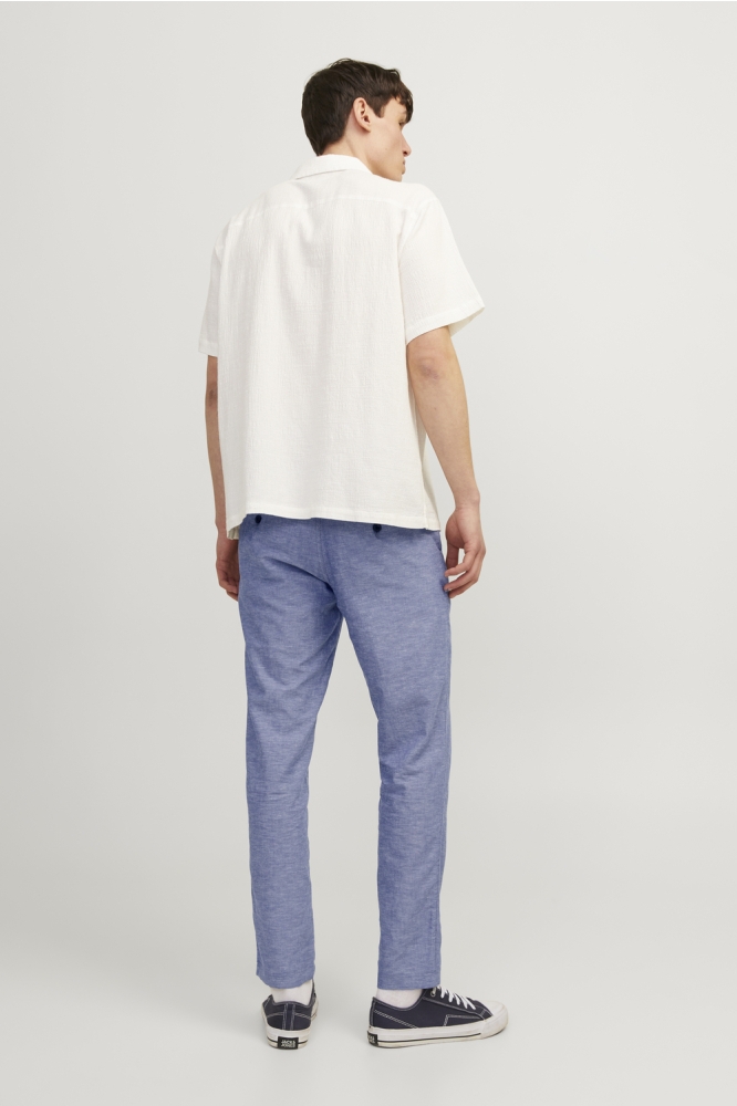 JPSTACE SUMMER LINEN BLEND CHINO PA 12248604 FADED DENIM/MELANGE
